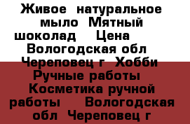 “Живое“ натуральное мыло “Мятный шоколад“ › Цена ­ 270 - Вологодская обл., Череповец г. Хобби. Ручные работы » Косметика ручной работы   . Вологодская обл.,Череповец г.